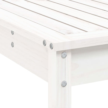 Set Bar da Giardino 3 pz Bianco in Legno Massello di Pino - homemem39