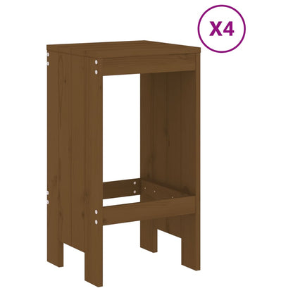Set Bar da Giardino 5 pz ambra in Legno Massello di Pino | homemem39