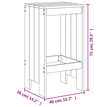 Set da Bar da Giardino 7 pz in Legno Massello di Douglas | homemem39