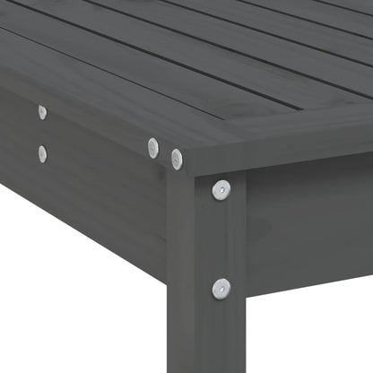 Set Bar da Giardino 9 pz Grigio in Legno Massello di Pino | homemem39