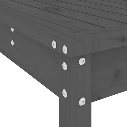 Set Bar da Giardino 3 pz Grigio in Legno Massello di Pino | homemem39
