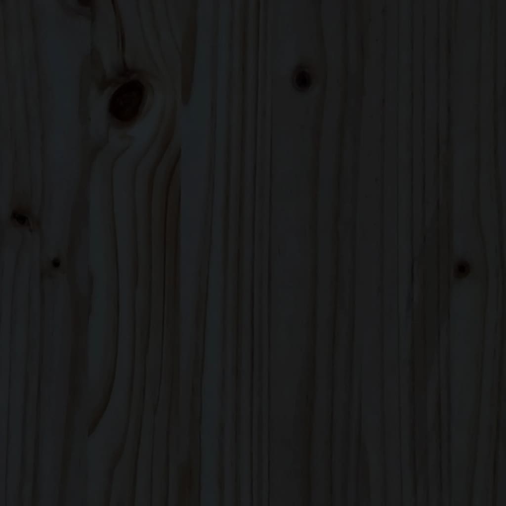 Set Bar da Giardino 5 pz Nero in Legno Massello di Pino | homemem39
