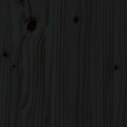 Set Bar da Giardino 5 pz Nero in Legno Massello di Pino | homemem39