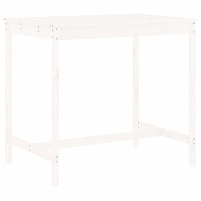 Set Bar da Giardino 5 pz Bianco in Legno Massello di Pino - homemem39