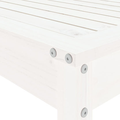 Set Bar da Giardino 5 pz Bianco in Legno Massello di Pino - homemem39
