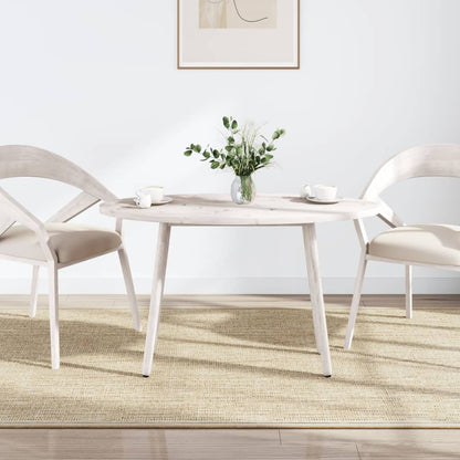 Piano Tavolo Bianco 90x45x2,5cm in Legno Massello di Pino Ovale | homemem39