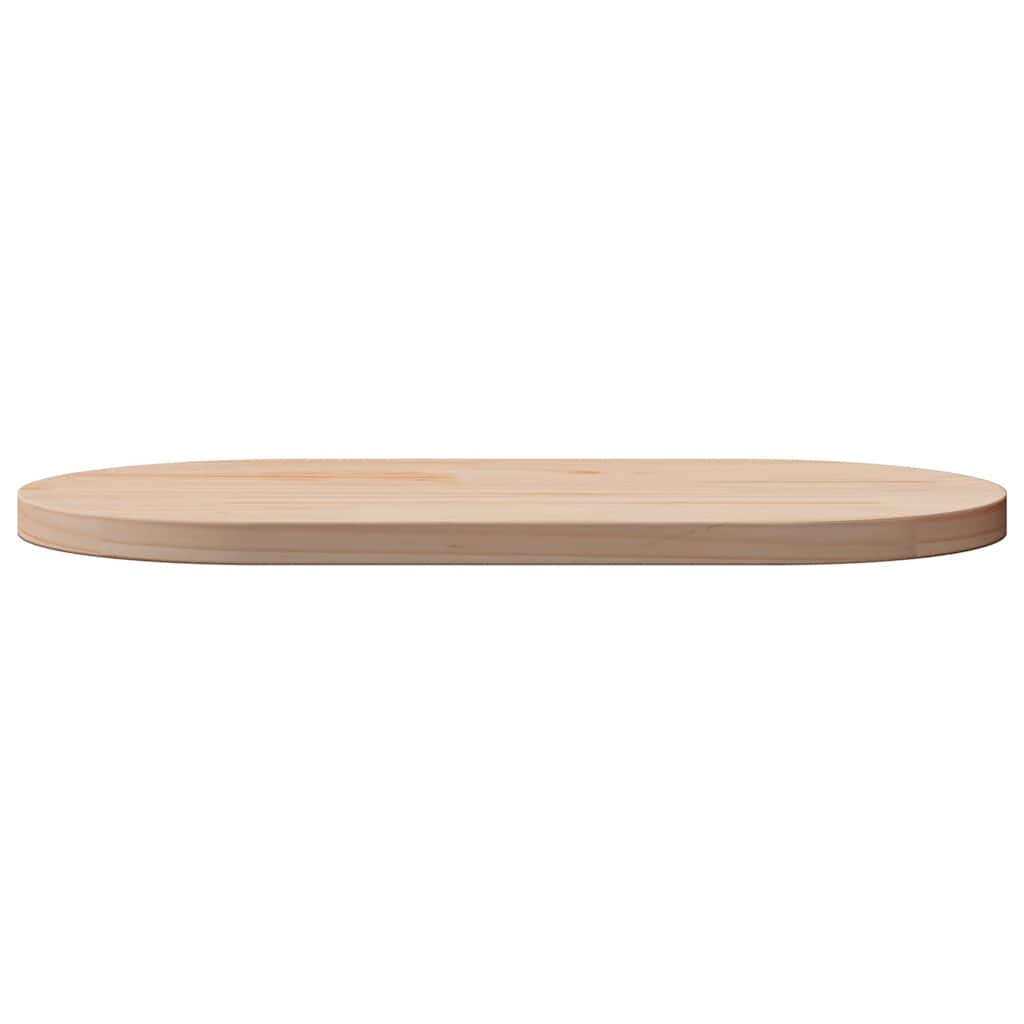 Piano del tavolo 60x30x2,5 cm in legno massello di pino ovale | homemem39