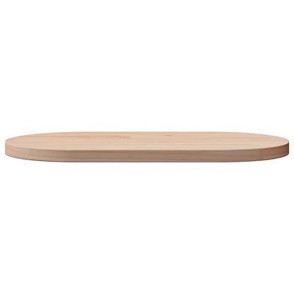 Piano del tavolo 60x30x2,5 cm in legno massello di pino ovale | homemem39