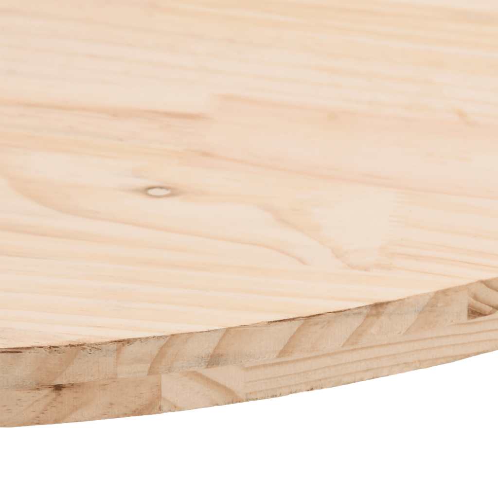 Piano del tavolo 60x30x2,5 cm in legno massello di pino ovale | homemem39