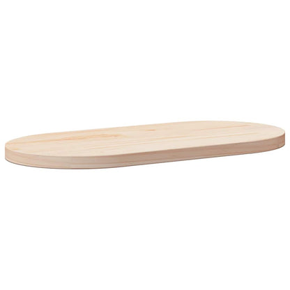 Piano del tavolo 70x35x2,5 cm in legno massello di pino ovale