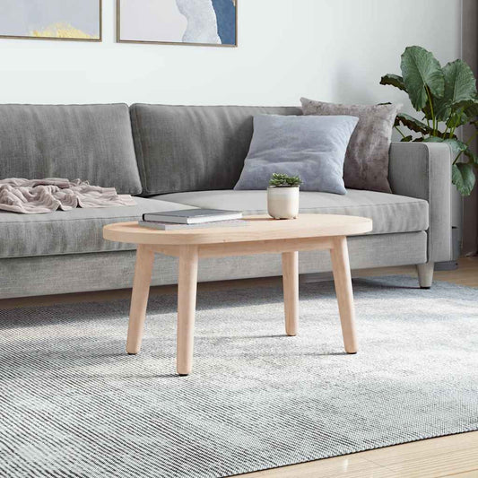 Piano del tavolo 70x35x2,5 cm in legno massello di pino ovale