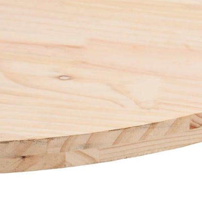 Piano del tavolo 70x35x2,5 cm in legno massello di pino ovale | homemem39
