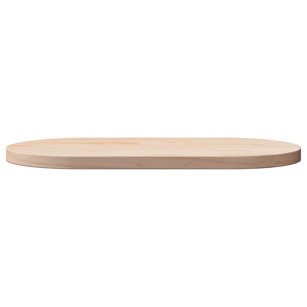 Piano del tavolo 90x45x2,5 cm in legno massello di pino ovale | homemem39