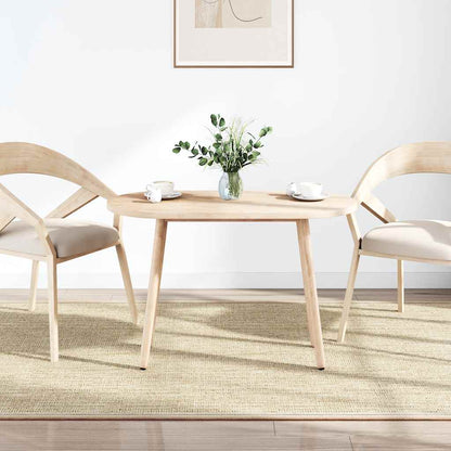 Piano del tavolo 100x50x2,5 cm in legno massello di pino ovale | homemem39
