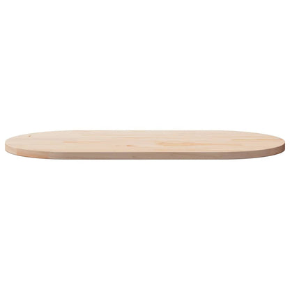 Piano del tavolo 100x50x2,5 cm in legno massello di pino ovale