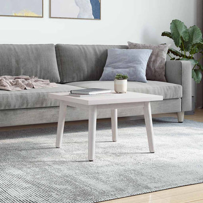 Piano Tavolo Bianco 40x40x2,5cm Legno Massello di Pino Quadrato | homemem39