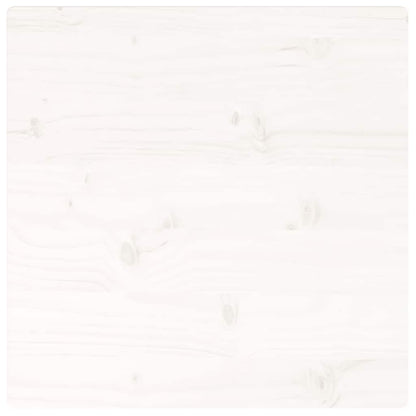 Piano Tavolo Bianco 50x50x2,5cm Legno Massello di Pino Quadrato | homemem39