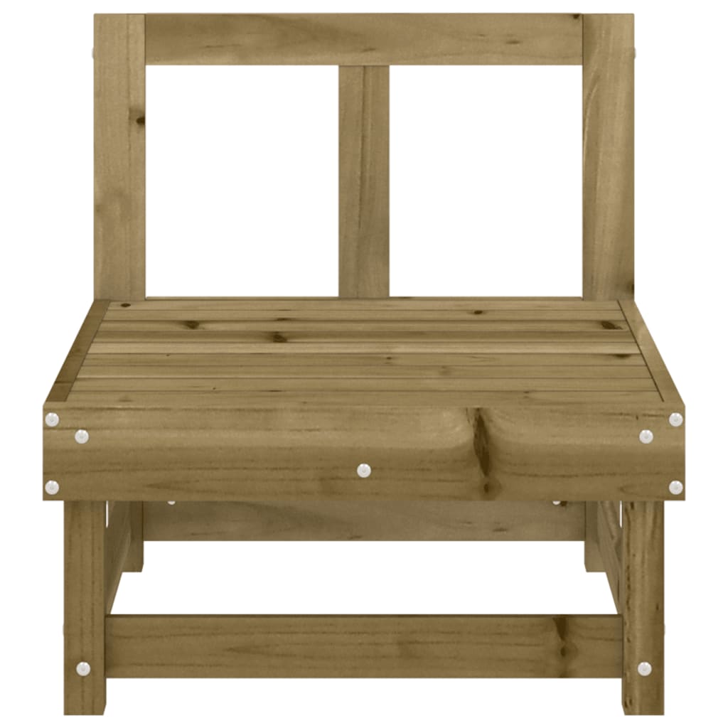 Divano Centrale da Giardino in Legno di Pino Impregnato