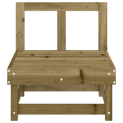 Divano Centrale da Giardino in Legno di Pino Impregnato