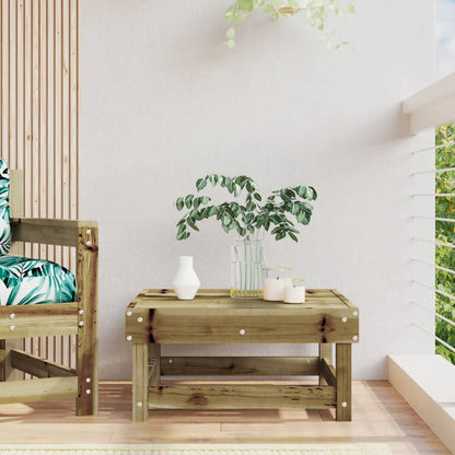 Poggiapiedi da Giardino in Legno Impregnato di Pino