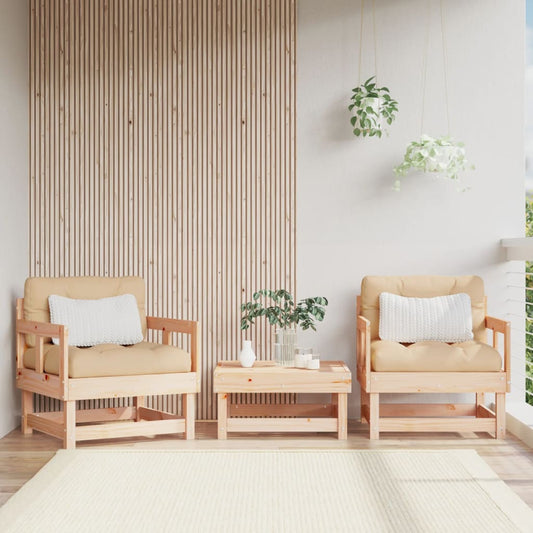 Sedie da Giardino 2pz in Legno Massello Pino | homemem39