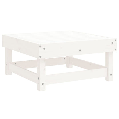 Set Salotto da Giardino 3 pz Bianco in Legno Massello di Pino - homemem39