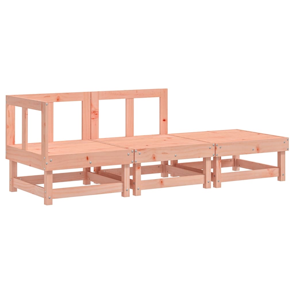 Set Salotto da Giardino 3 pz in Legno Massello di Douglas - homemem39