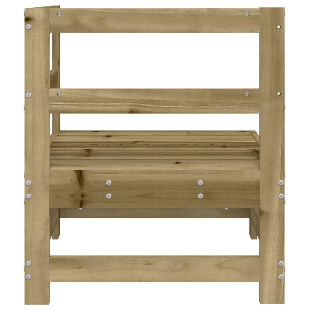 Divano Angolare da Giardino in Legno di Pino Impregnato | homemem39