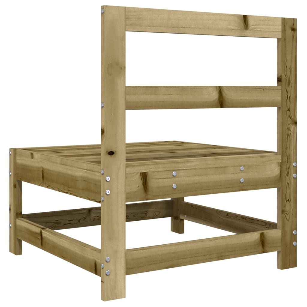 Divano Centrale da Giardino in Legno di Pino Impregnato - homemem39