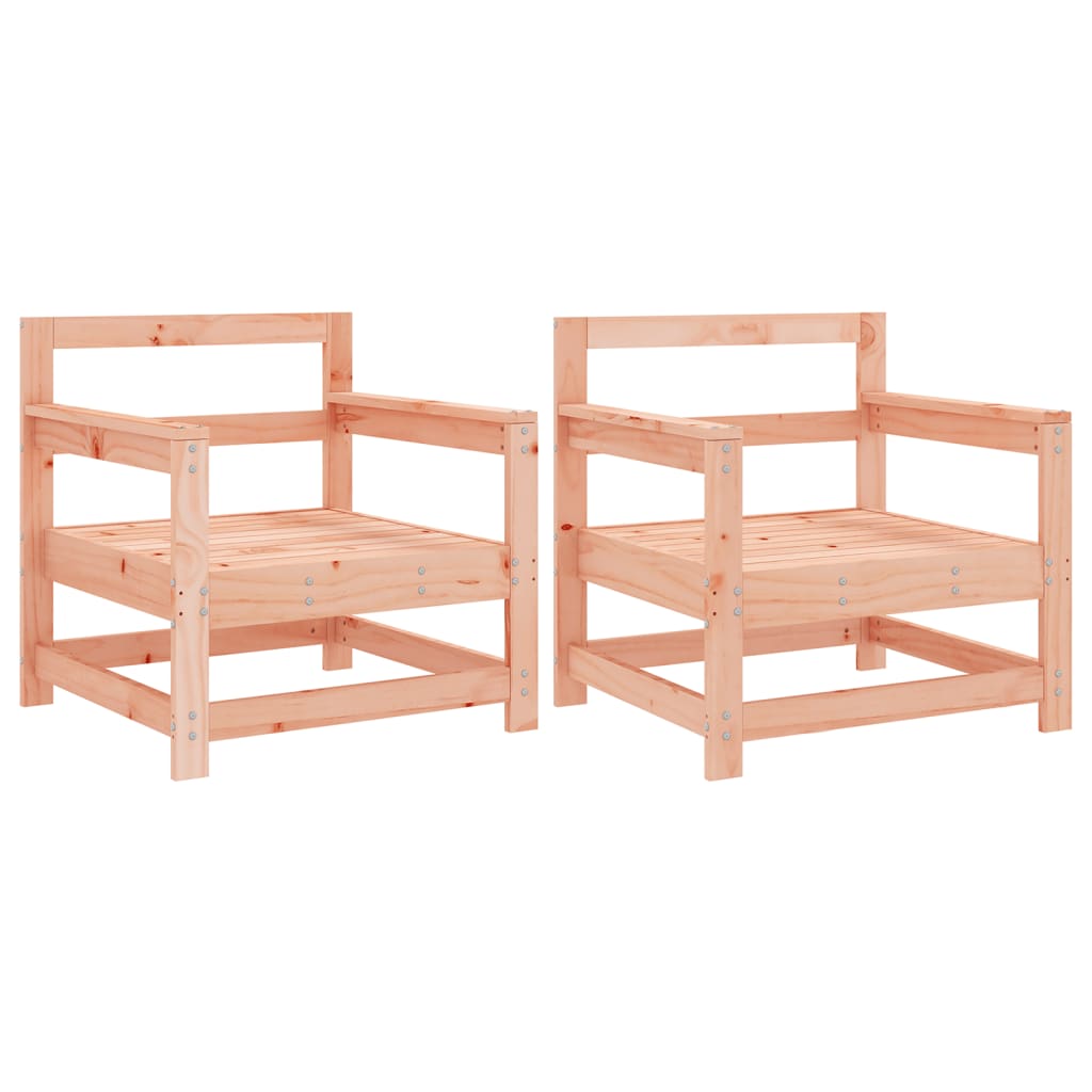Sedie da Giardino 2 pz in Legno Massello di Douglas | homemem39