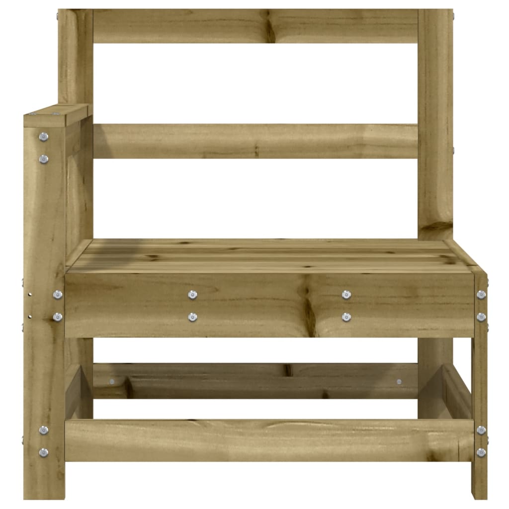 Divani Angolari da Giardino 2 pz in Legno di Pino Impregnato | homemem39