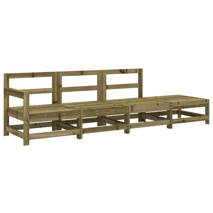 Set Salotto da Giardino 4 pz in Legno Impregnato di Pino - homemem39