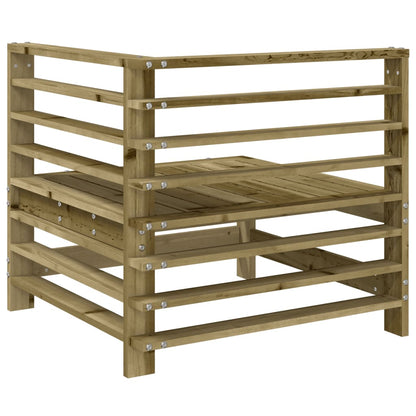 Divano Angolare da Giardino in Legno di Pino Impregnato | homemem39