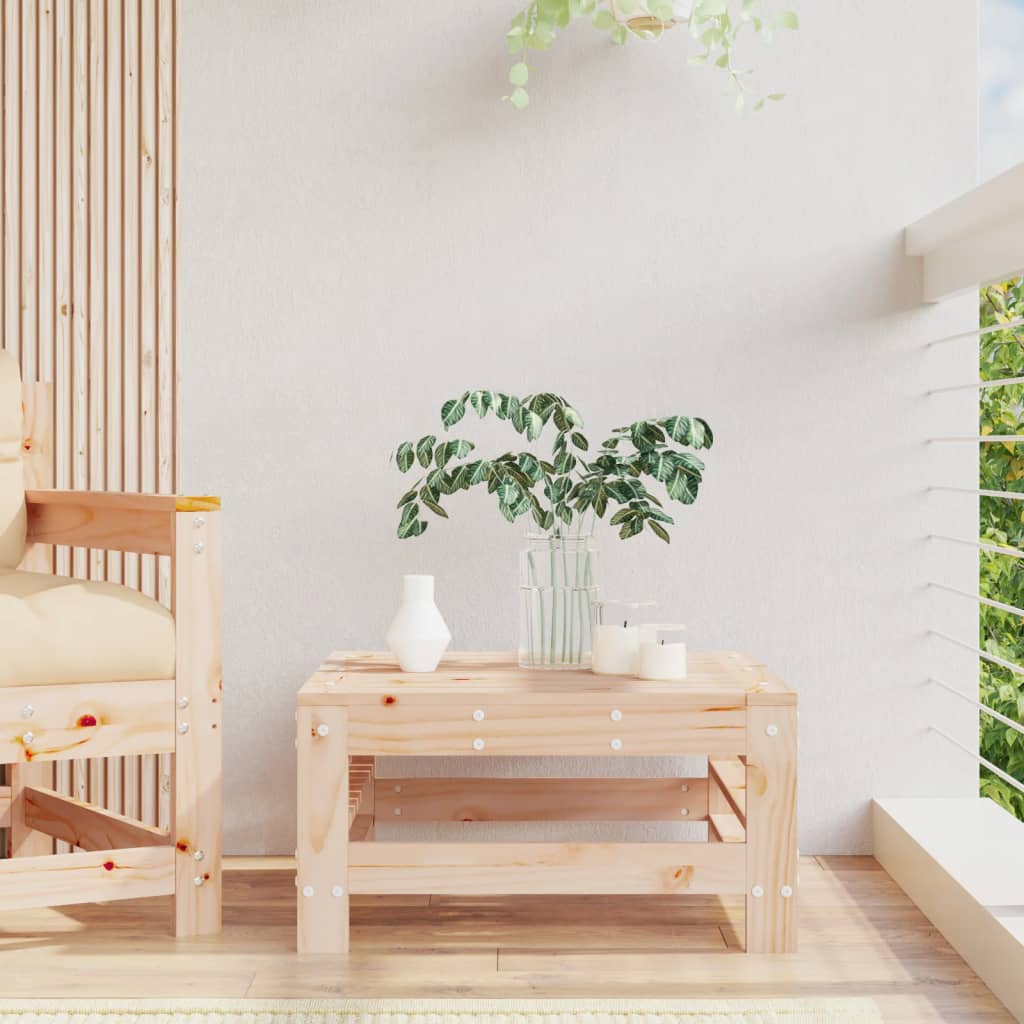 Poggiapiedi da Giardino in Legno Massello di Pino - homemem39