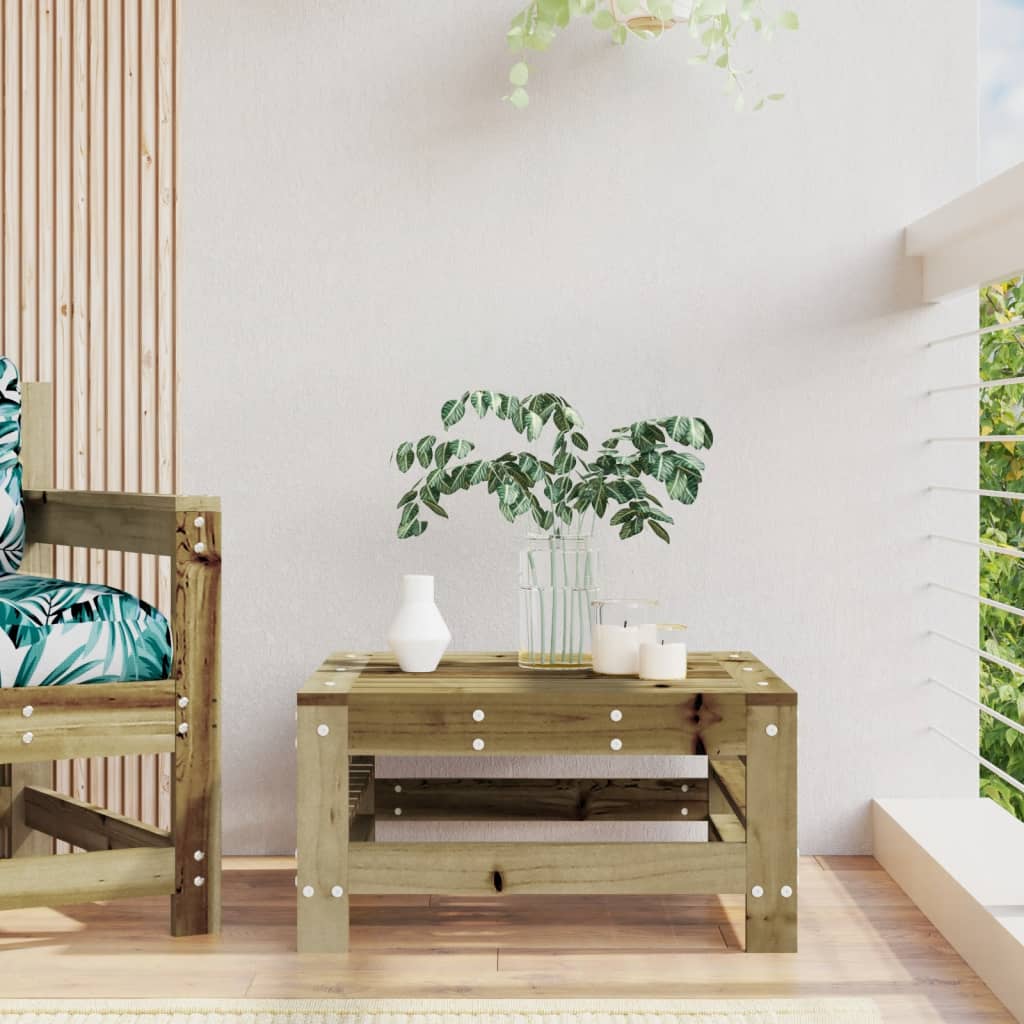 Poggiapiedi da Giardino in Legno Impregnato di Pino - homemem39