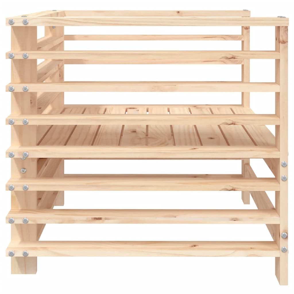 Sedie da Giardino 2pz in Legno Massello Pino
