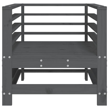 Sedie da Giardino 2pz Grigie in Legno Massello Pino | homemem39