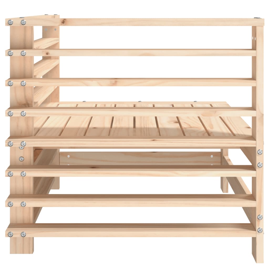 Divani Angolari da Giardino 2 pz in Legno Massello di Pino - homemem39