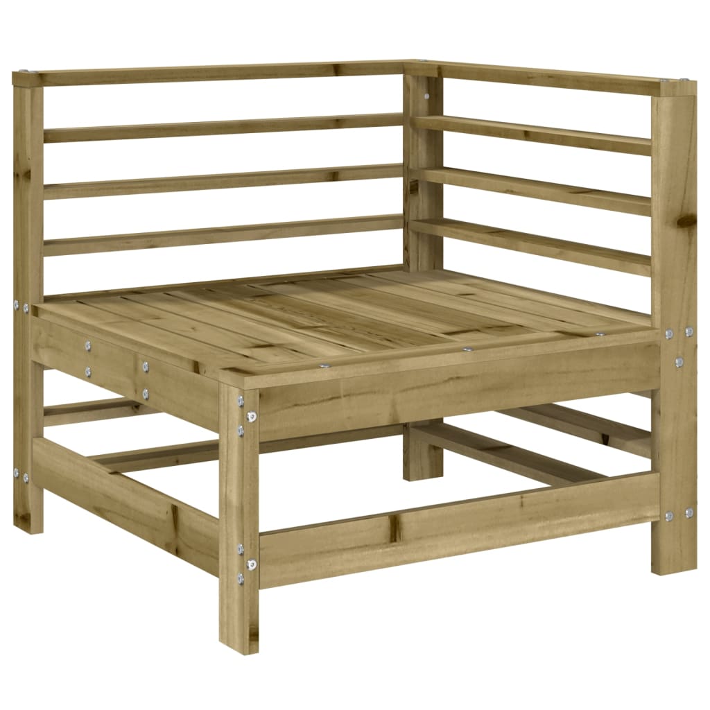 Divani Angolari da Giardino 2 pz in Legno di Pino Impregnato | homemem39