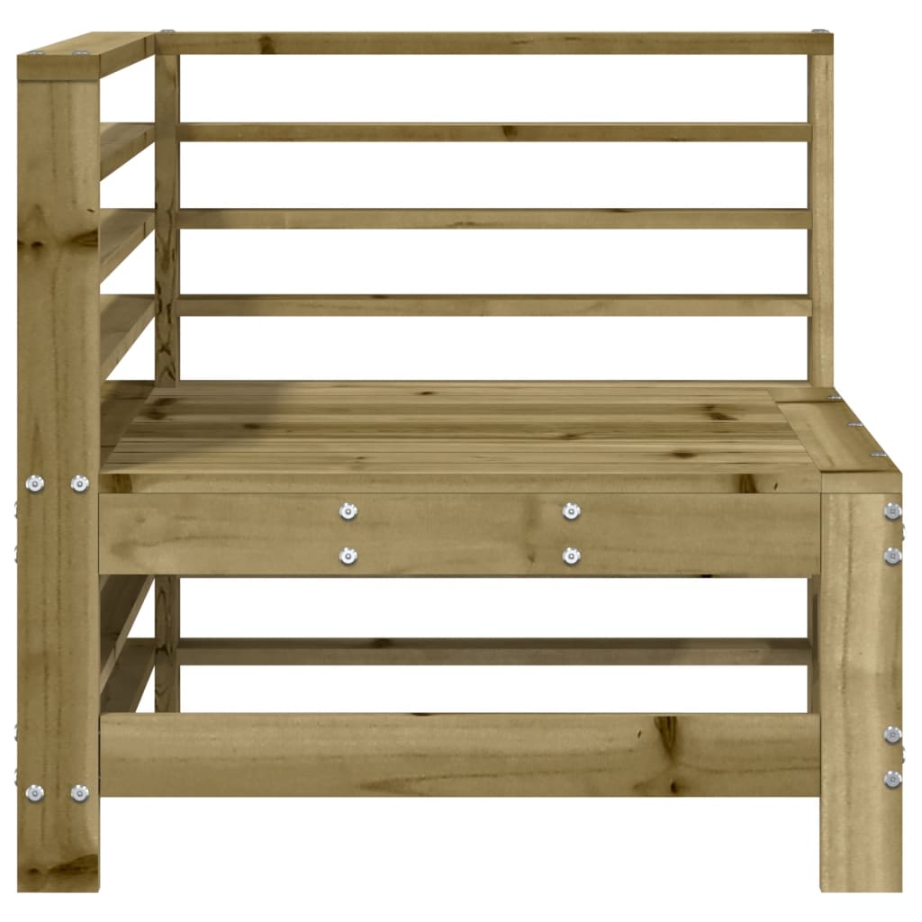 Divani Angolari da Giardino 2 pz in Legno di Pino Impregnato | homemem39