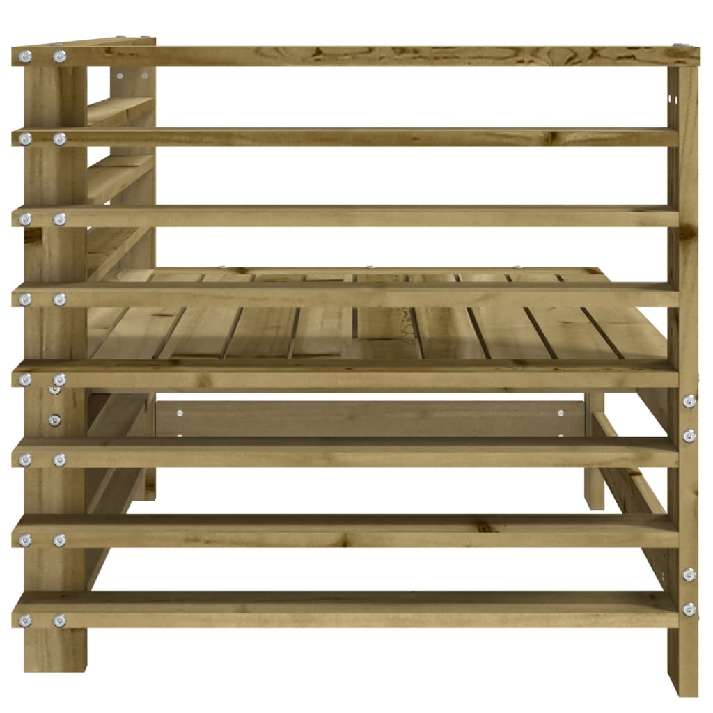 Divani Angolari da Giardino 2 pz in Legno di Pino Impregnato | homemem39
