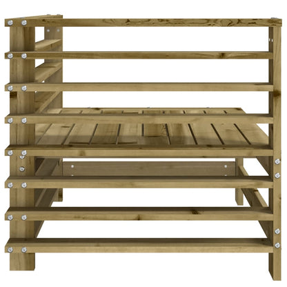 Divani Angolari da Giardino 2 pz in Legno di Pino Impregnato | homemem39