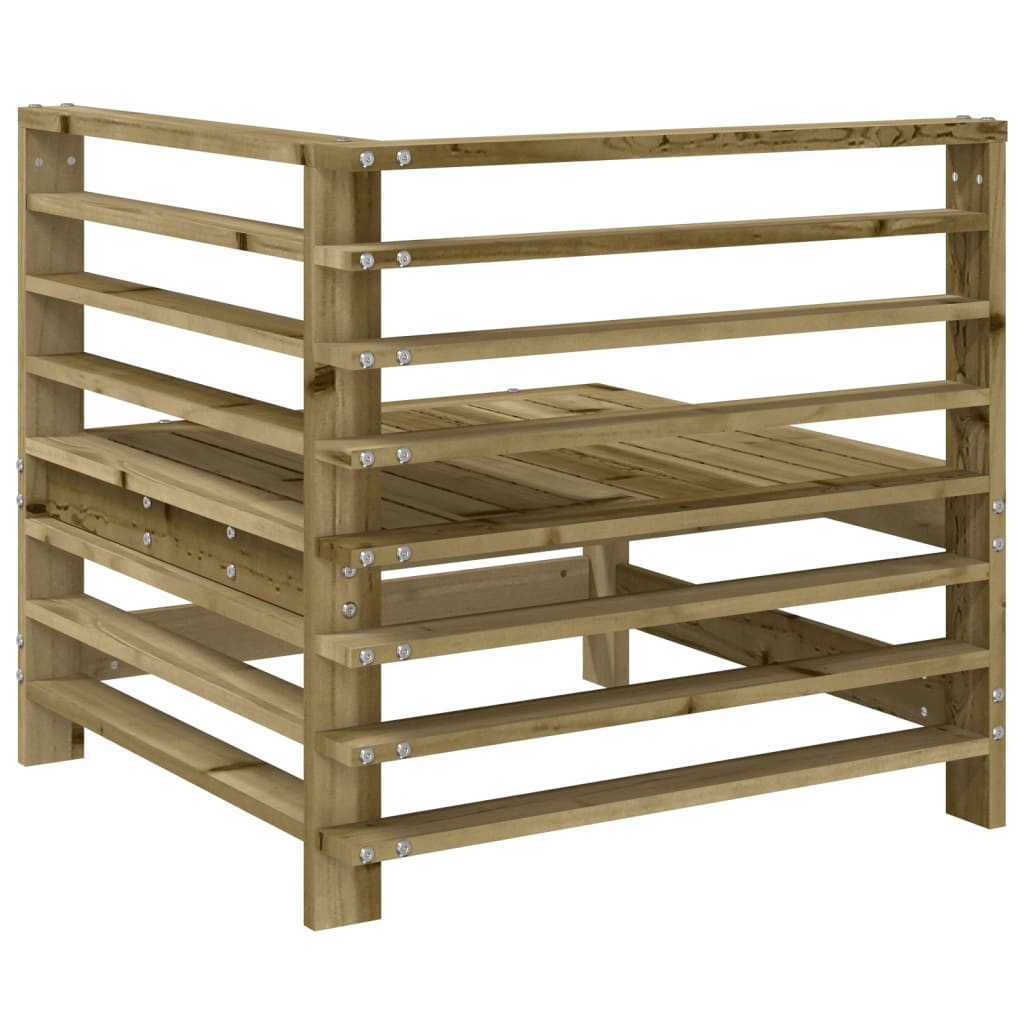 Divani Angolari da Giardino 2 pz in Legno di Pino Impregnato | homemem39