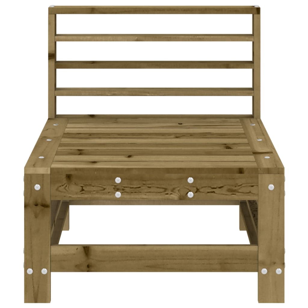 Divani Centrali da Giardino 2 pz in Legno di Pino Impregnato | homemem39
