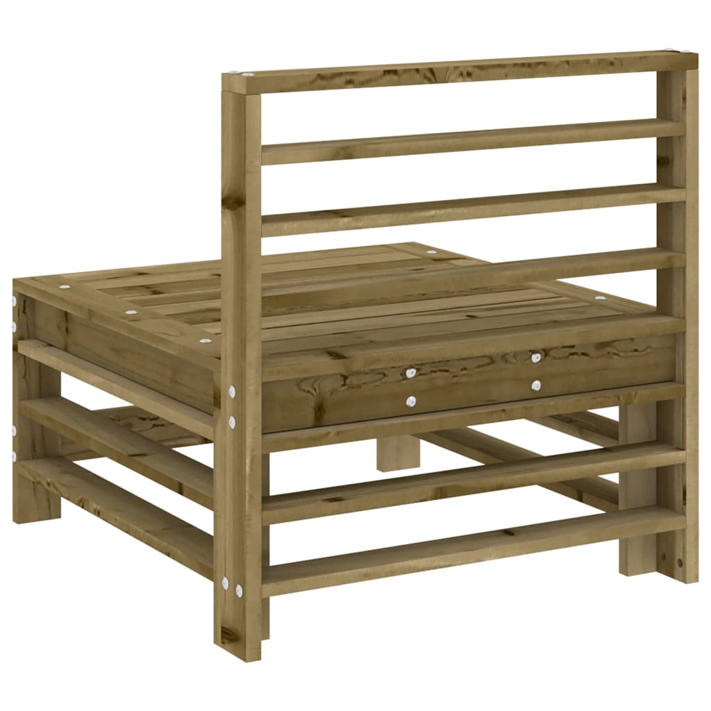 Divani Centrali da Giardino 2 pz in Legno di Pino Impregnato | homemem39