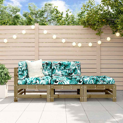 Set Salotto da Giardino 3 pz in Legno Impregnato di Pino - homemem39