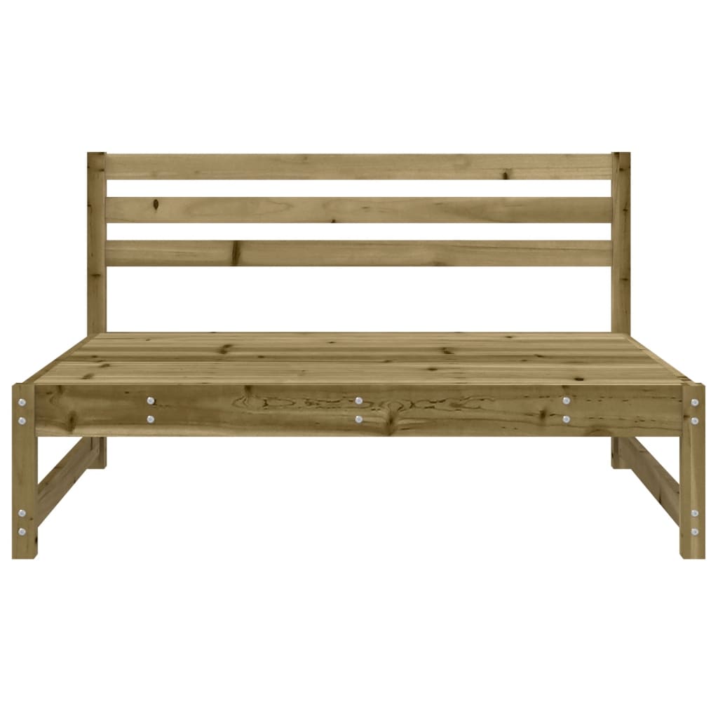 Divano Centrale da Giardino 120x80 cm Legno Impregnato di Pino - homemem39