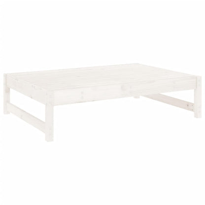 Poggiapiedi da Giardino 120x80 cm Legno Massello di Pino Bianco - homemem39
