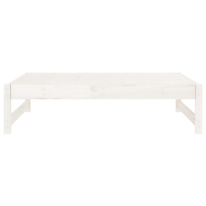 Poggiapiedi da Giardino 120x80 cm Legno Massello di Pino Bianco | homemem39