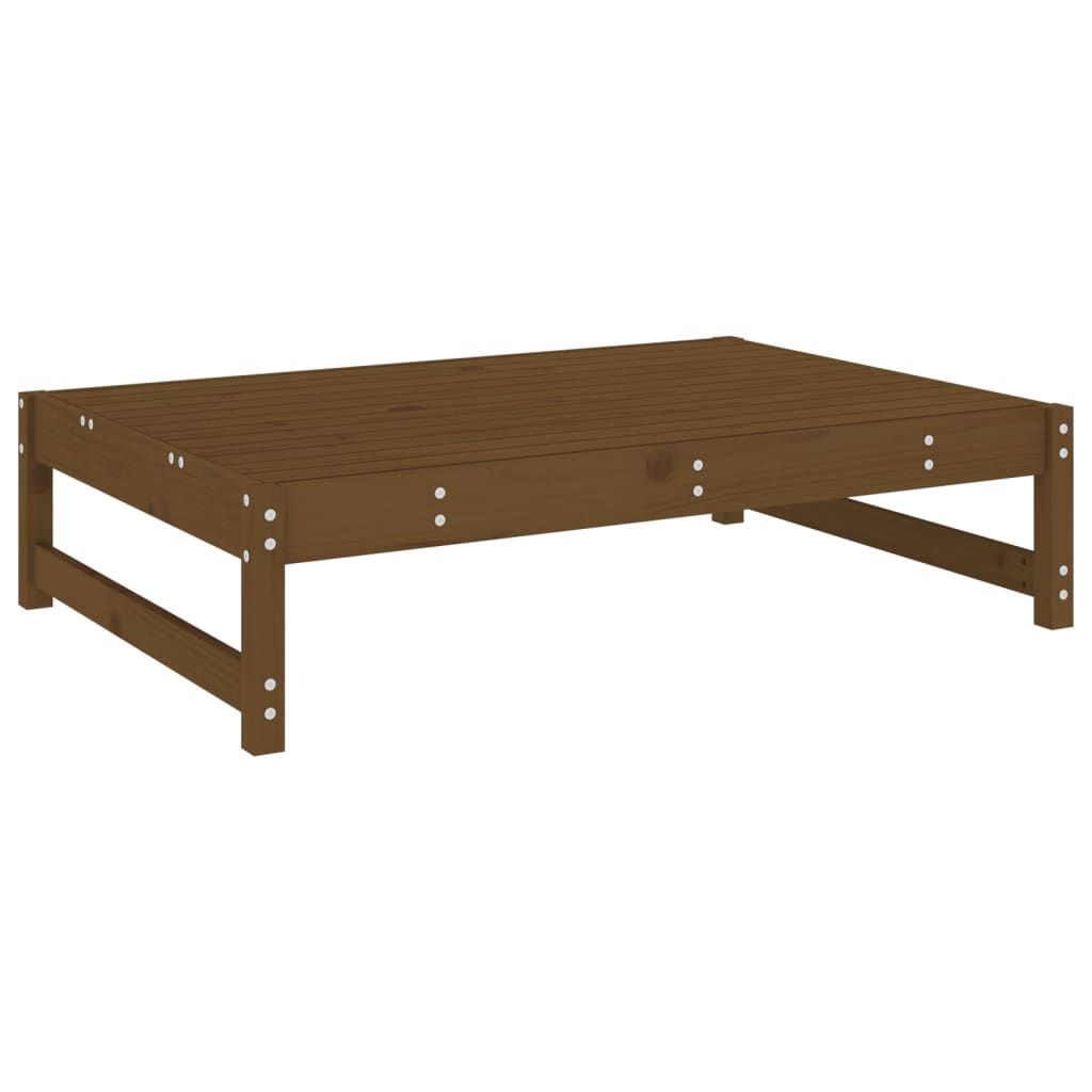 Poggiapiedi Giardino Marrone Ambra 120x80cm Legno Massello Pino